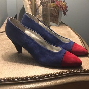 Pancaldi 1888 woman’s leather suede heels